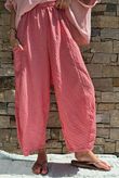 Arbi Gingham 7/8 Barrel Pant Red?